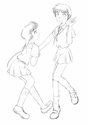 みーさん画の下絵